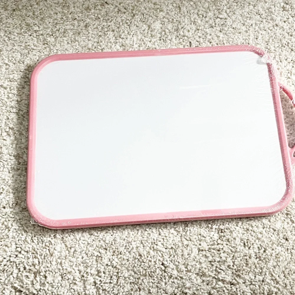 Hello Kitty Large Pink Plaid Cutting Board
